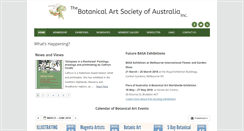 Desktop Screenshot of botanicalartsocietyaustralia.com