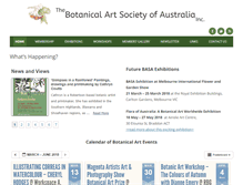 Tablet Screenshot of botanicalartsocietyaustralia.com